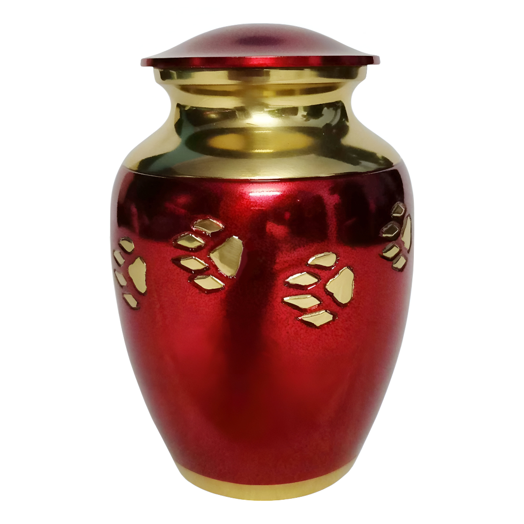 RED AND GOLDEN URN  
