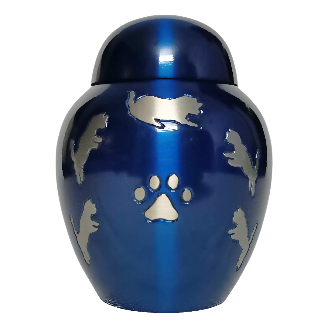 BLUE DOM TOP PATTERN URN 