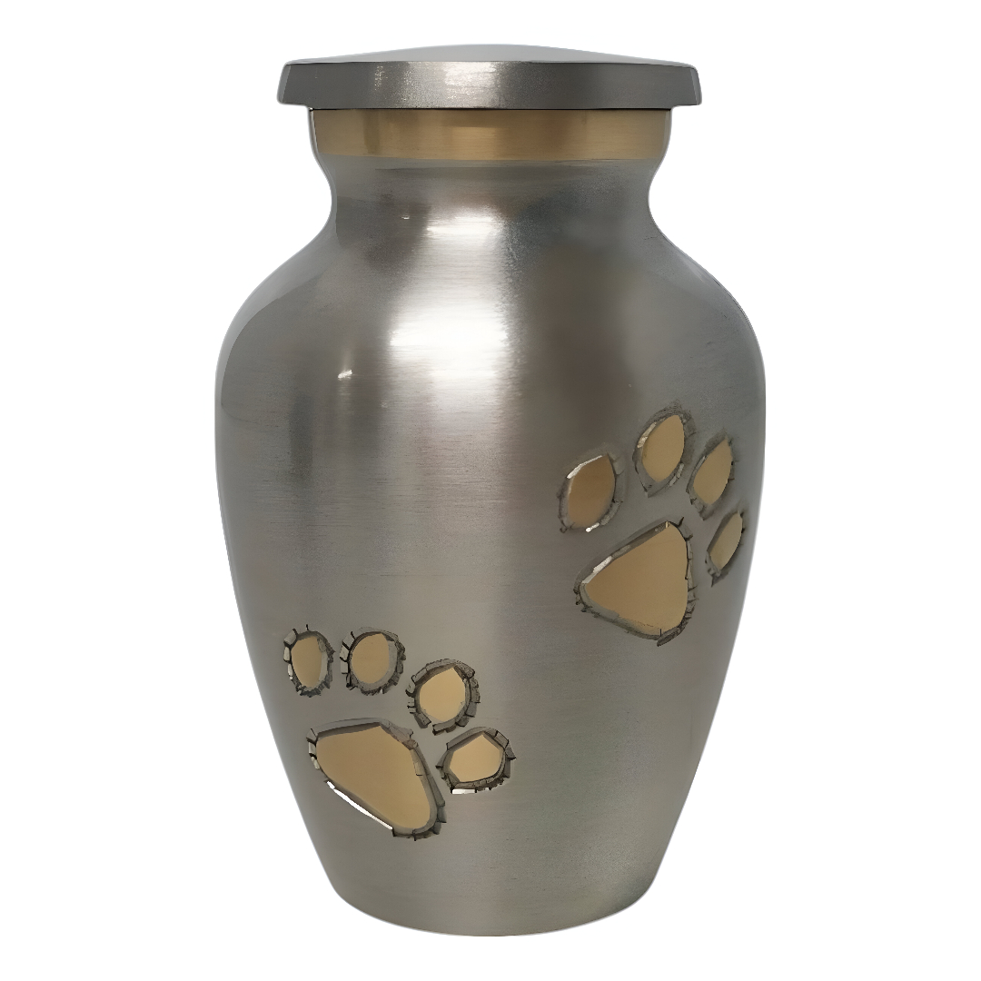 PEWTER PAW PRINT KEEPSAKE 