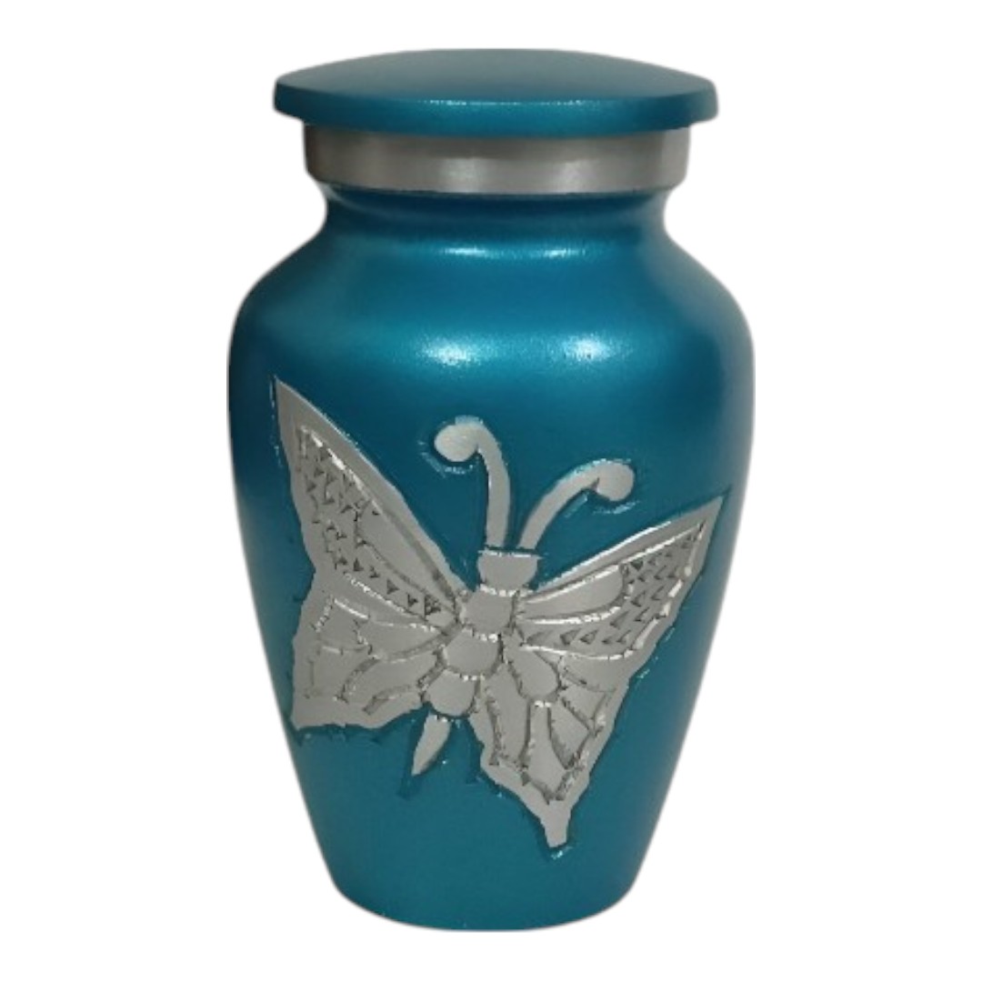 BLUE BUTTERFLY KEEPSAKE URN