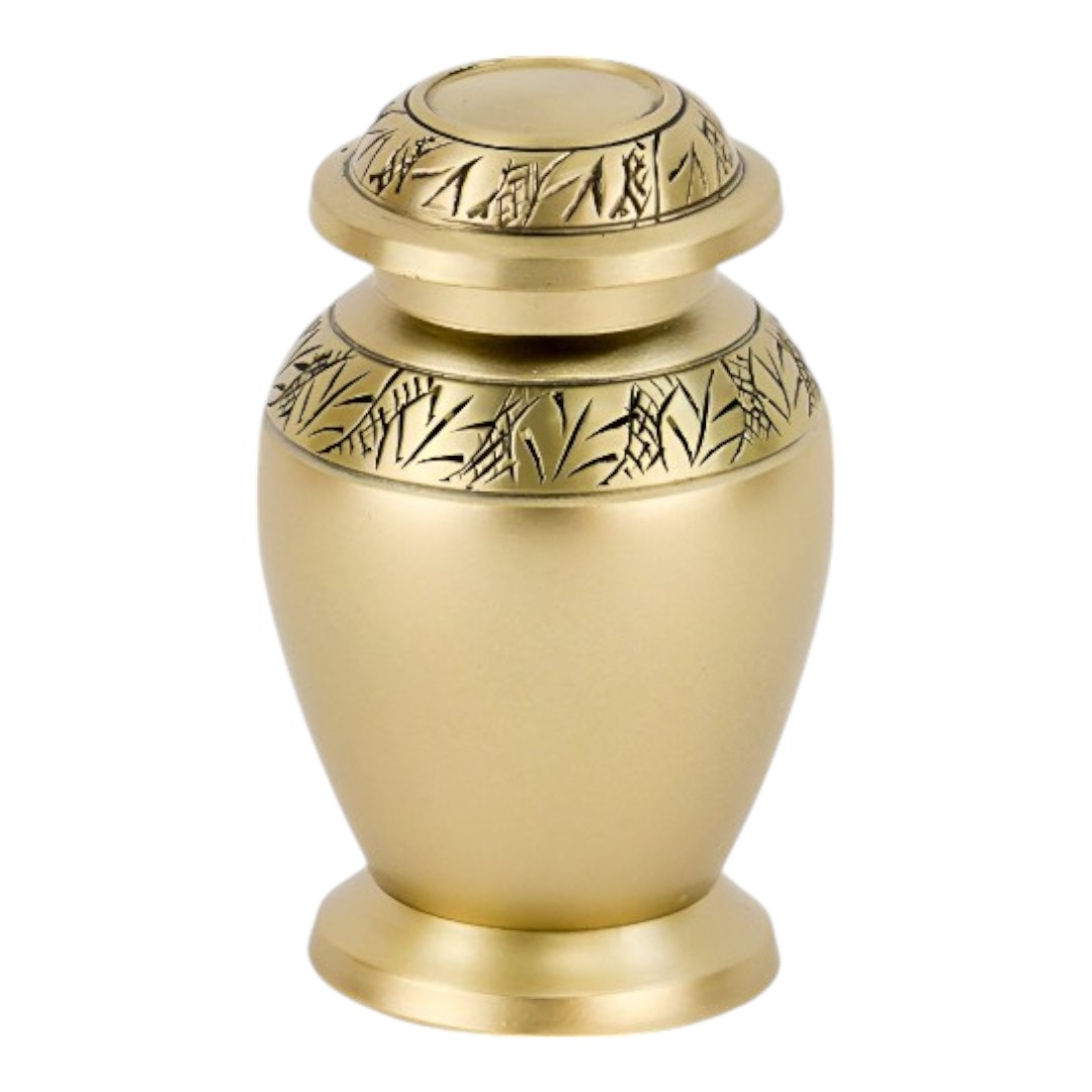 LEAF ENGRAVED KEEPSAKE URN 